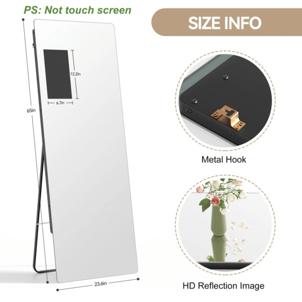 5 Smart Home Gym Mirror with 14" Screen Display for Interactive Workouts