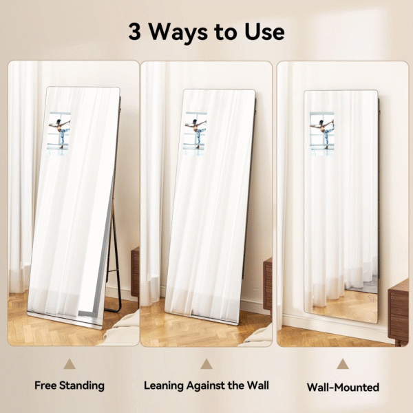 6 Smart Home Gym Mirror with 14" Screen Display for Interactive Workouts