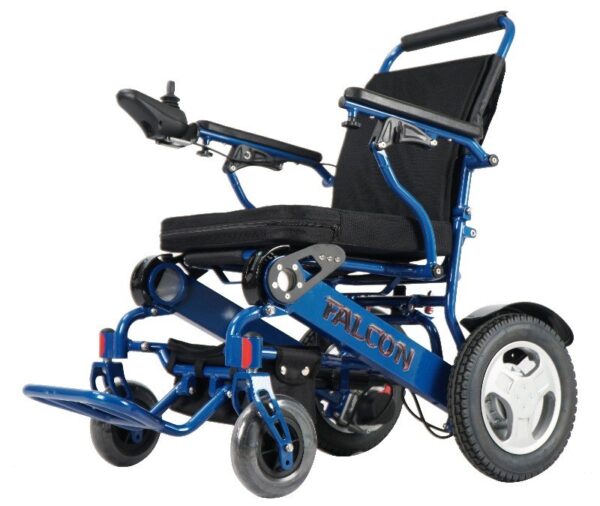 blue-falcon-front-side-3.jpg Falcon Reclining Foldable Wheelchair